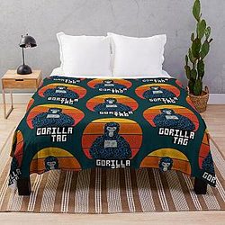 Gorilla tag pfp maker Gorilla Tag Blue Lava vintage   Active  Throw Blanket