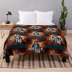 Gorilla Tag Birthday Fire   Throw Blanket