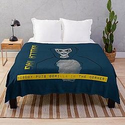 Gorilla Tag - Nobody Puts Gorilla in the Corner   Throw Blanket