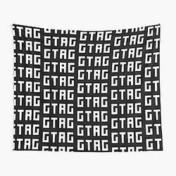 Unofficial Gorilla Tag "GTAG" Logo Merch Tapestry