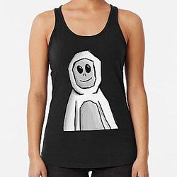 Gorilla Tag rare white Gorilla cute Gorilla   Racerback Tank Top