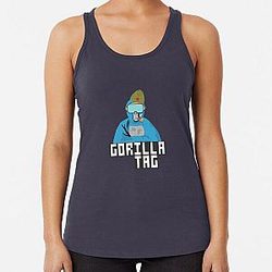 Gorilla tag blue gorilla Racerback Tank Top