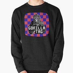 Gorilla Tag Black and White Gorilla Shirt  Pullover Sweatshirt