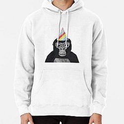 Gorilla tag monkey with birthday hat   Pullover Hoodie