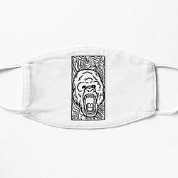 Gorilla Tag Tribal Gorilla   Flat Mask