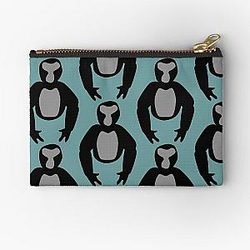 Gorilla Tag VR Game Black Gorilla Zipper Pouch