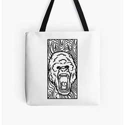 Gorilla Tag Tribal Gorilla   All Over Print Tote Bag