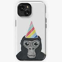 Gorilla tag monkey with birthday hat iPhone Tough Case