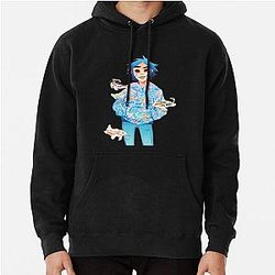 Gorillaz Hoodies - Gorillaz Pullover Hoodie RB2709