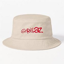 Gorillaz Hats &amp; Caps - Gorillaz Paint Brush Red Bucket Hat RB2709