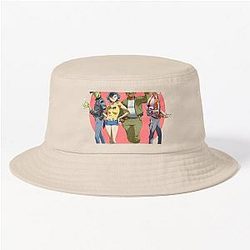 Gorillaz Hats &amp; Caps - Gorillaz Group Circle Rise T-Shirt Bucket Hat RB2709