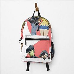 Gorillaz Backpacks - Gorillaz Group Circle Rise T-Shirt Backpack RB2709