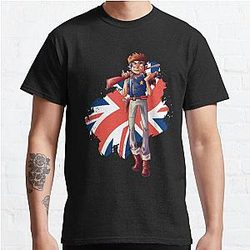 Gorillaz T-Shirts - Gorillaz 2-D United Kingdom Classic T-Shirt RB2709