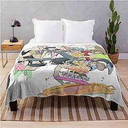 Gorillaz Blanket - Gorillaz - Funny Birthday Party Throw Blanket RB2709