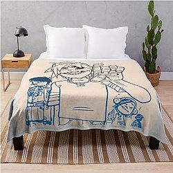 Gorillaz Blanket - Gorillaz Minimalize 1K Throw Blanket RB2709