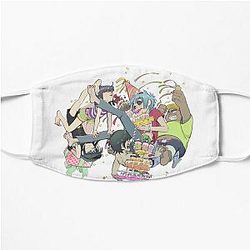 Gorillaz Face Masks - Gorillaz - Funny Birthday Party Flat Mask RB2709