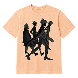 Silhouette Parade DTNK0207 Apricot Washed  Gorillaz T-Shirts