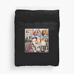 Fan Films of Grace Frankie Collage Art Hollywood Cinema in the United States Duvet Cover