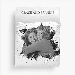 Grace and Frankie Black Duvet Cover