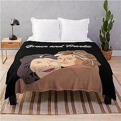 Grace Frankie Hugging Throw Blanket