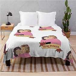 Grace and Frankie Girl Power Throw Blanket
