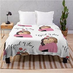 Grace and Frankie Good Vibes Throw Blanket