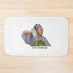 I'm Cooking Cooking Grace and Frankie Vodka Watermelon Chiffon Graphic Gift for Men Women Girls Bath Mat