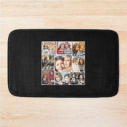 Fan Films of Grace Frankie Collage Art in Hollywood Cinema States Bath Mat