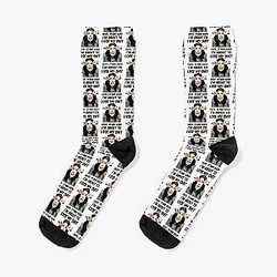 Grace and Frankie Stand Back I'm About to Lose My Shit Frankie Angry Quote Design Socks