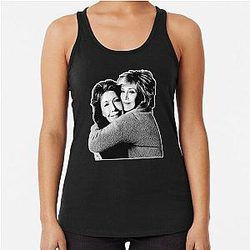 Grace and Frankie Hug Halftone Pattern Racerback Tank Top
