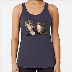 Grace Frankie Love Racerback Tank Top