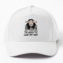 Grace and Frankie Stand Back I'm About to Lose My Shit Frankie Quote Design Baseball Cap