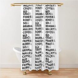 Grace And Frankie Name Shower Curtain