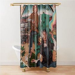 Grace and Frankie Jane Fonda and Lily Tomlin Painting Shower Curtain