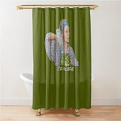 I'm Cooking with Grace Frankie Vodka Watermelon Chiffon Graphic Shower Curtain