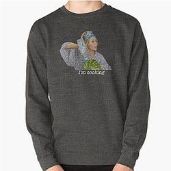 I'm Cooking with Grace and Frankie Vodka Watermelon Chiffon Graphic Pullover Sweatshirt