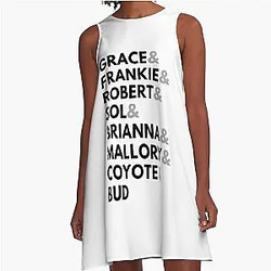 Grace Frankie Names A-Line Dress