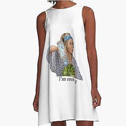 I'm Cooking Grace and Frankie Vodka Watermelon Chiffon Gift for Men Women Girls A-Line Dress