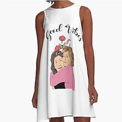 Grace and Good Vibes A-Line Dress