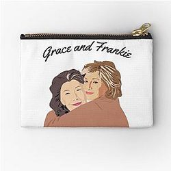 Grace and Frankie Hug Zipper Pouch
