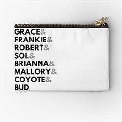 Grace and Frankie Zipper Pouch