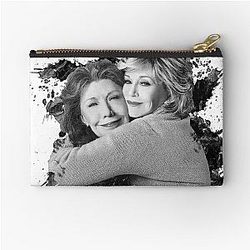 Grace Frankie Black Zipper Pouch