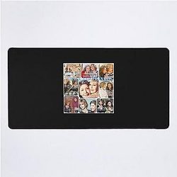 Fan Films of Frankie Collage Art in Hollywood Cinema United States Desk Mat