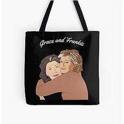 Grace and Frankie Hugging Tote Bag
