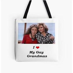 I love my Grandma - Grace and Frankie All Over Print Tote Bag