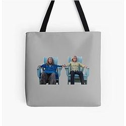 Grace and Frankie Sitting on Tote Bag