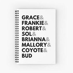 Grace Frankie Spiral Notebook