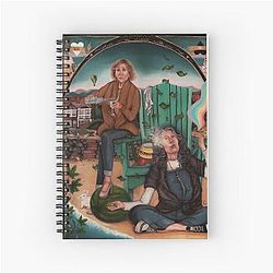 Stuck in the Middle with You Grace and Frankie Jane Fonda Lily Tomlin Painting Spiral Notebook