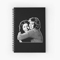 Grace and Frankie Hug Halftone Pattern Spiral Notebook