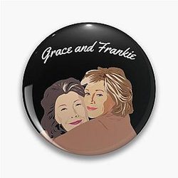 Grace Frankie Hugging Pin